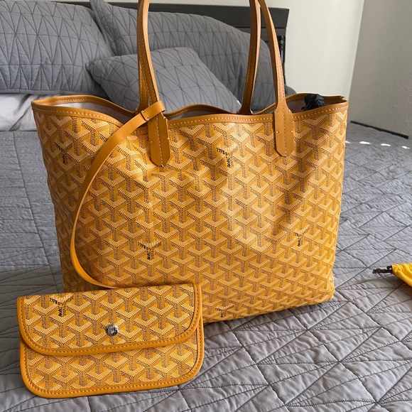 Goyard Handbags - Goyard Saint Louis PM Tote Bag with pouch yellow *Authentic*
